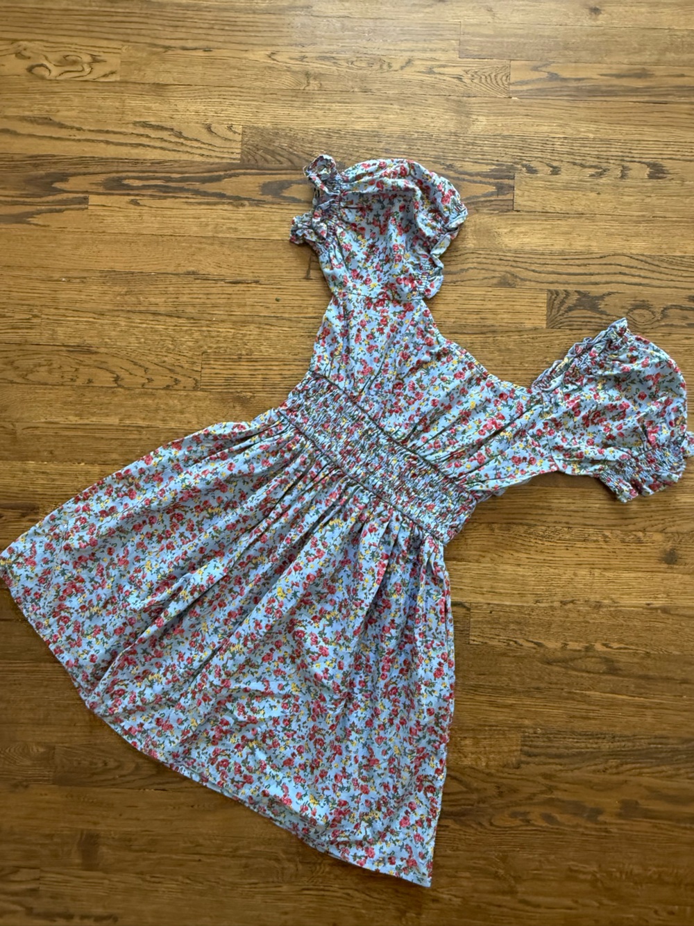 ASOS Light Blue Floral Smocked Girls' Dress